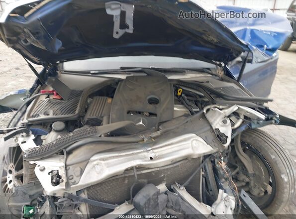 55SWF4JB6HU213742 2017 MERCEDES-BENZ C-CLASS Blue უკანა ხედი