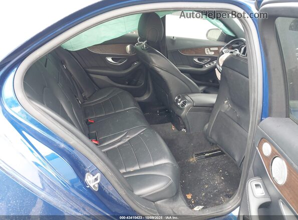 55SWF4JB6HU213742 2017 MERCEDES-BENZ C-CLASS Blue VIN კოდის სტიკერის ხედი