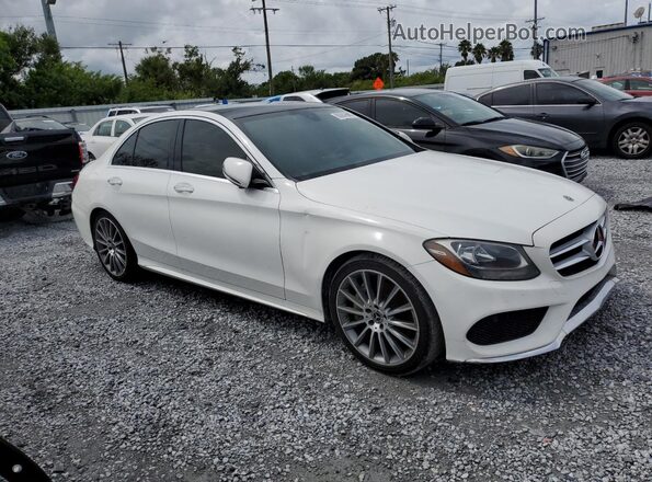 55SWF4JB9JU237233 2018 MERCEDES-BENZ C White 