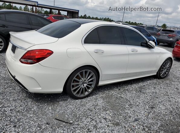 55SWF4JB9JU237233 2018 MERCEDES-BENZ C White 