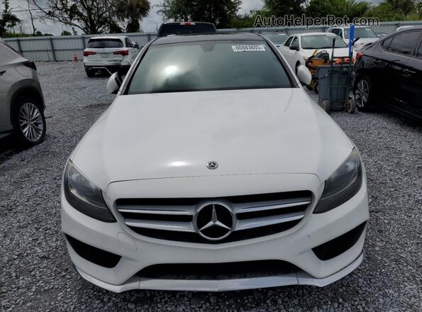 55SWF4JB9JU237233 2018 MERCEDES-BENZ C White 
