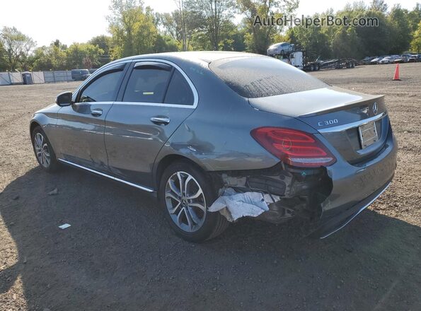 55SWF4KB2HU225286 2017 MERCEDES-BENZ C Gray უკანა მარცხენა