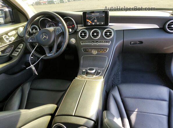 55SWF4KB2HU225286 2017 MERCEDES-BENZ C Gray წინა პანელის ხედი