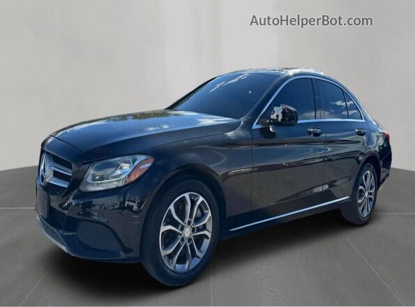 55SWF4KB3GU104684 2016 MERCEDES-BENZ C-CLASS Black უკანა მარჯვენა