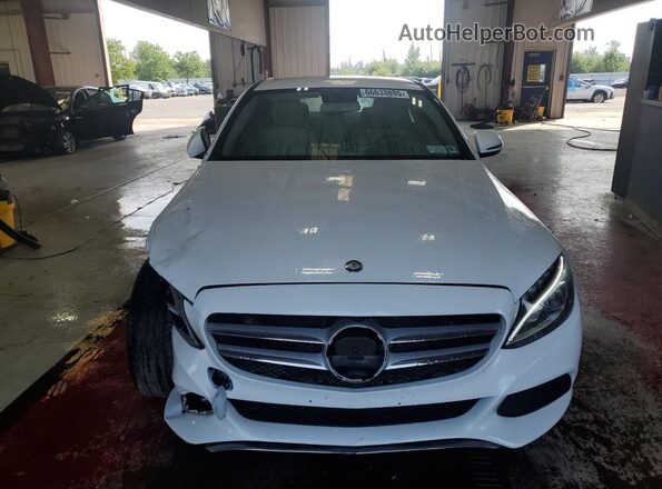 55SWF4KBXGU125189 2016 MERCEDES-BENZ C White Vista frontal