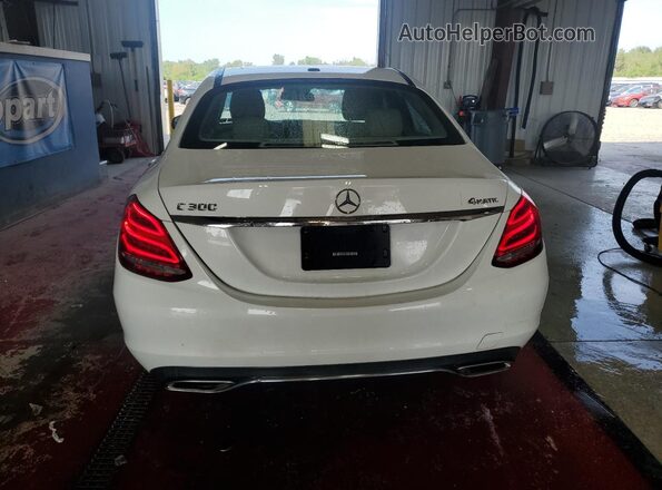 55SWF4KBXGU125189 2016 MERCEDES-BENZ C White Vista trasera