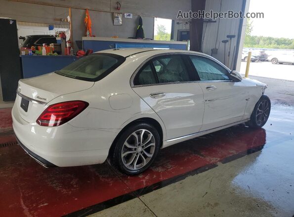55SWF4KBXGU125189 2016 MERCEDES-BENZ C White Trasero derecho