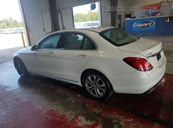 55SWF4KBXGU125189 2016 MERCEDES-BENZ C White Trasero izquierdo