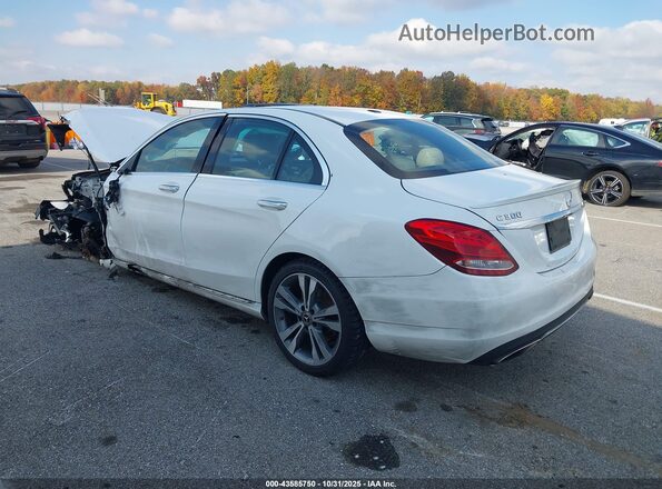 55SWF4KBXJU280977 2018 MERCEDES-BENZ C-CLASS White Հետևի ձախ