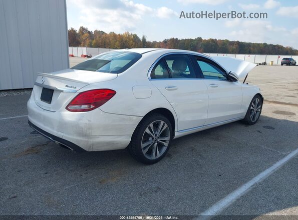 55SWF4KBXJU280977 2018 MERCEDES-BENZ C-CLASS White Հետևի աջ