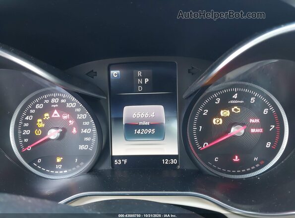 55SWF4KBXJU280977 2018 MERCEDES-BENZ C-CLASS White Հետևի նստատեղերի տեսք