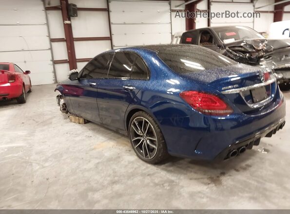55SWF6EB2LU329132 2020 MERCEDES-BENZ AMG C 43 Blue Tył lewy
