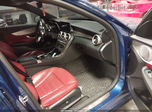 55SWF6EB2LU329132 2020 MERCEDES-BENZ AMG C 43 Blue Widok wnętrza z przodu