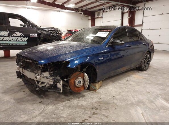 55SWF6EB2LU329132 2020 MERCEDES-BENZ AMG C 43 Blue Przód lewy