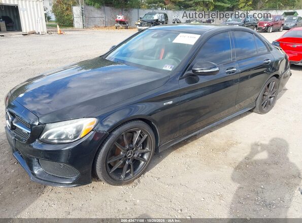 55SWF6EB3HU193682 2017 MERCEDES-BENZ AMG C 43 Black Front left