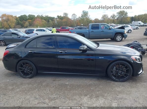 55SWF6EB3HU193682 2017 MERCEDES-BENZ AMG C 43 Black Rear interior view