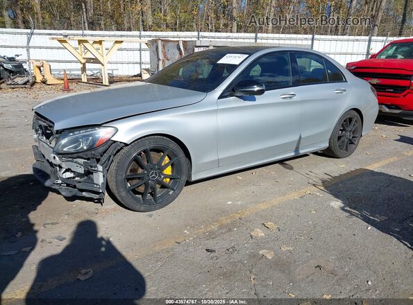 55SWF6EB4HU181590 2017 MERCEDES-BENZ AMG C 43 Silver Vista tres cuartos delantera izquierda