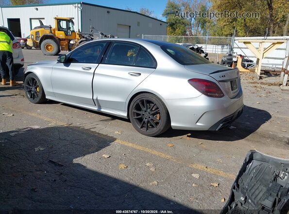 55SWF6EB4HU181590 2017 MERCEDES-BENZ AMG C 43 Silver Trasero izquierdo