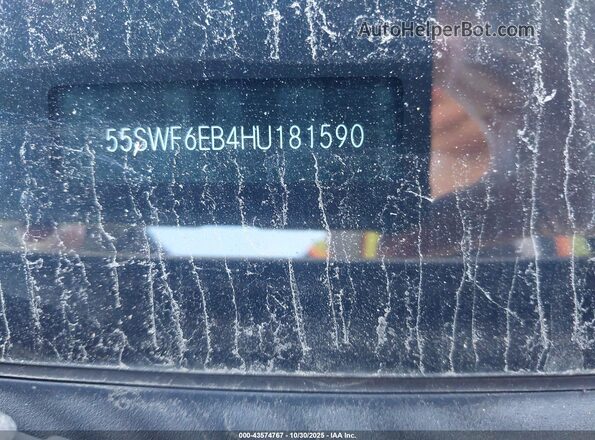 55SWF6EB4HU181590 2017 MERCEDES-BENZ AMG C 43 Silver Vista del compartimento del motor