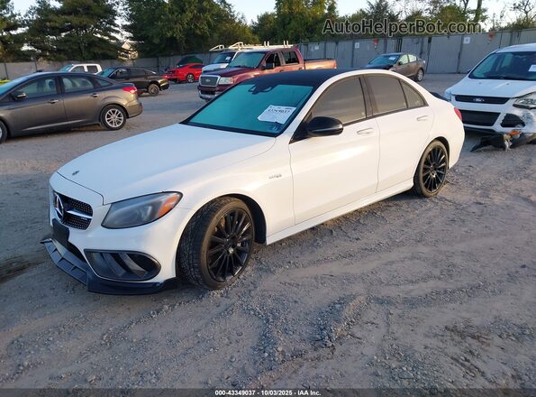 55SWF6EB5JU245139 2018 MERCEDES-BENZ AMG C 43 White Przód lewy
