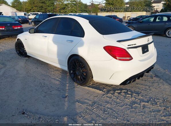 55SWF6EB5JU245139 2018 MERCEDES-BENZ AMG C 43 White Tył lewy