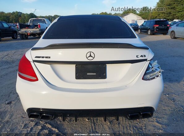 55SWF6EB5JU245139 2018 MERCEDES-BENZ AMG C 43 White 