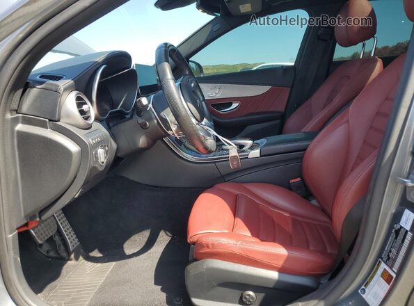 55SWF6EB5LU333787 2020 MERCEDES-BENZ C Gray Widok wnętrza z przodu