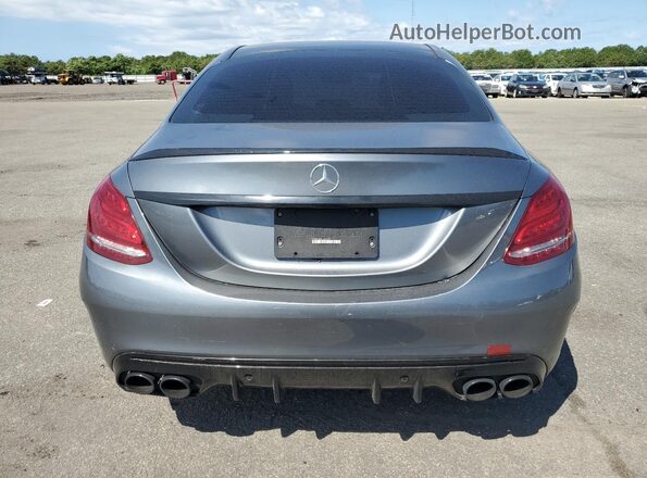 55SWF6EB5LU333787 2020 MERCEDES-BENZ C Gray Widok z tyłu
