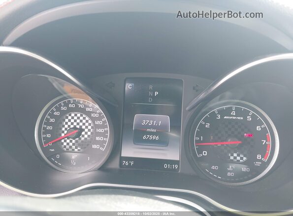 55SWF6EB7HU183558 2017 MERCEDES-BENZ AMG C 43 White Widok tylnych siedzeń
