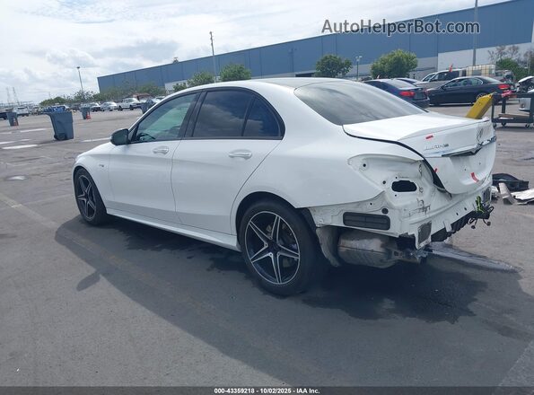 55SWF6EB7HU183558 2017 MERCEDES-BENZ AMG C 43 White Tył lewy