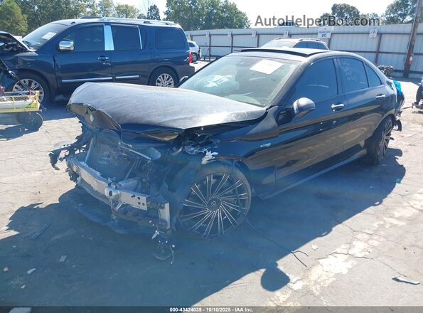 55SWF6EB8HU202330 2017 MERCEDES-BENZ AMG C 43 Черный Передняя левая четверть