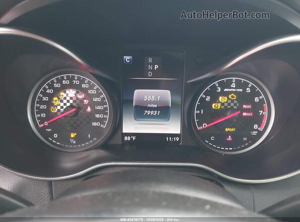 55SWF6EB9JU249968 2018 MERCEDES-BENZ AMG C 43 White Vista de los asientos traseros