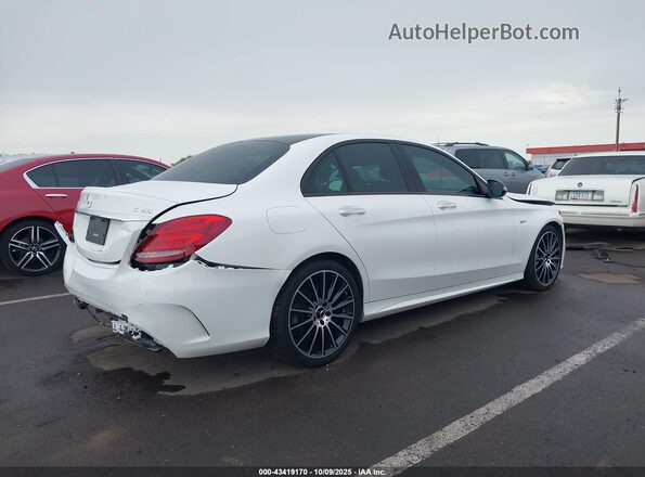 55SWF6EB9JU249968 2018 MERCEDES-BENZ AMG C 43 White Trasero derecho