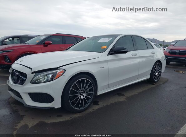 55SWF6EB9JU249968 2018 MERCEDES-BENZ AMG C 43 White Vista tres cuartos delantera izquierda