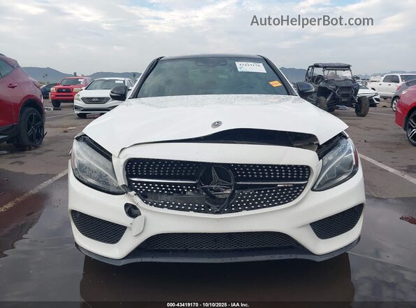 55SWF6EB9JU249968 2018 MERCEDES-BENZ AMG C 43 White Vista del cuadro de instrumentos