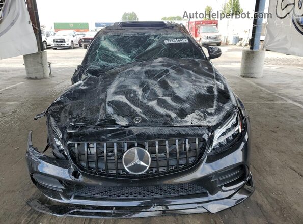 55SWF6EB9LU330083 2020 MERCEDES-BENZ C Black Widok z przodu
