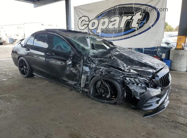 55SWF6EB9LU330083 2020 MERCEDES-BENZ C Black Przód prawy