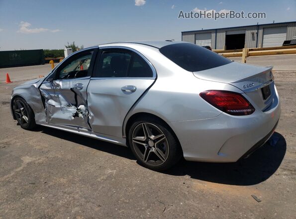 55SWF8DB0LU327862 2020 MERCEDES-BENZ C Silver Trasero izquierdo