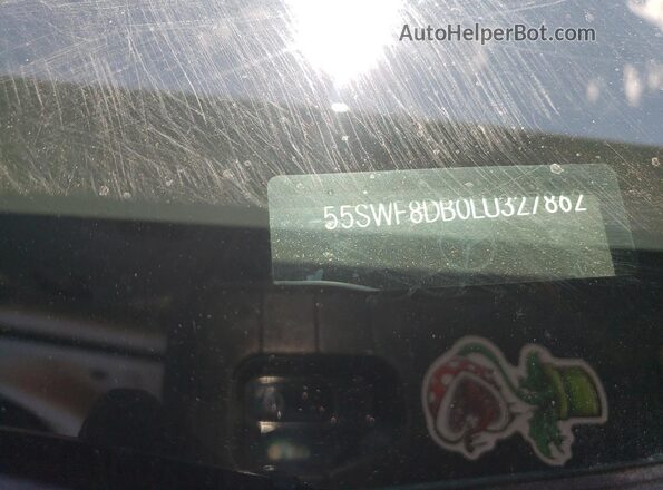 55SWF8DB0LU327862 2020 MERCEDES-BENZ C Silver Vista del compartimento del motor