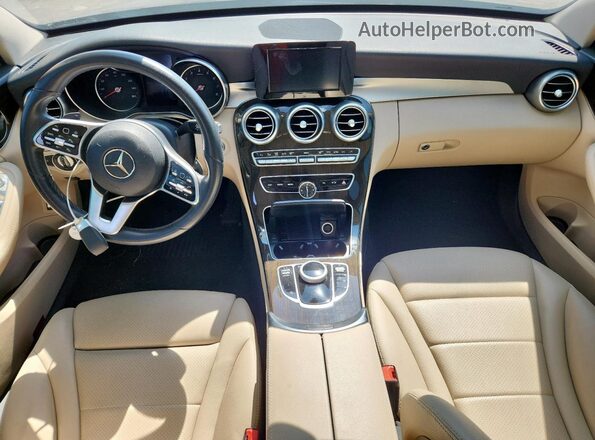 55SWF8DB1KU294465 2019 MERCEDES-BENZ C Black Vista del salpicadero
