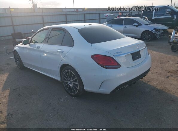 55SWF8DB5KU299278 2019 MERCEDES-BENZ C-CLASS White Rear left