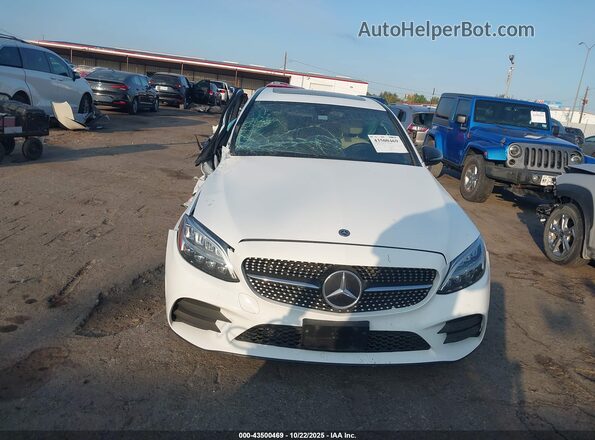 55SWF8DB5KU299278 2019 MERCEDES-BENZ C-CLASS White Front view