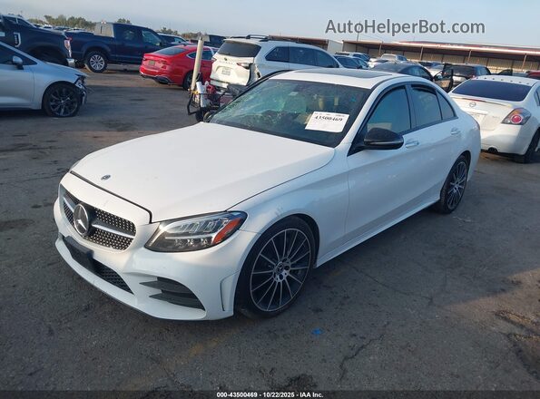 55SWF8DB5KU299278 2019 MERCEDES-BENZ C-CLASS White Front left