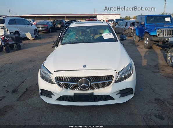 55SWF8DB5KU299278 2019 MERCEDES-BENZ C-CLASS White Dashboard view