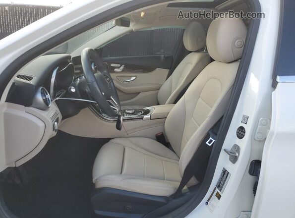 55SWF8DB7KU286256 2019 MERCEDES-BENZ C White Front interior view