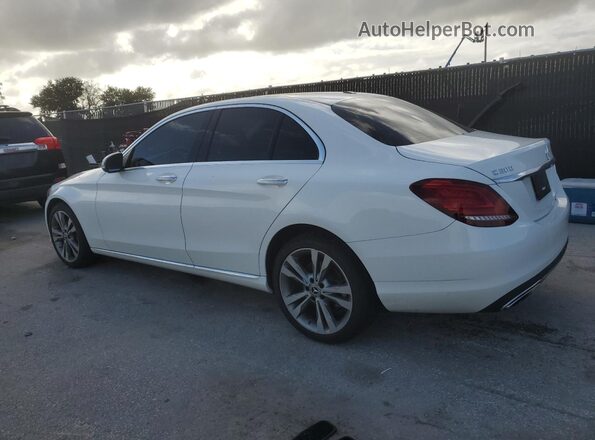 55SWF8DB7KU286256 2019 MERCEDES-BENZ C White Rear left