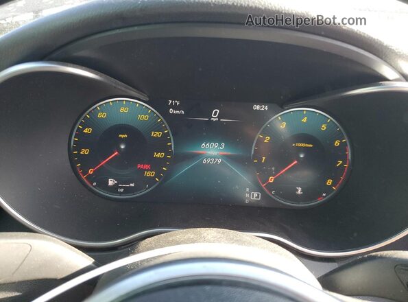55SWF8DB7LU333190 2020 MERCEDES-BENZ C Black Instrument cluster view