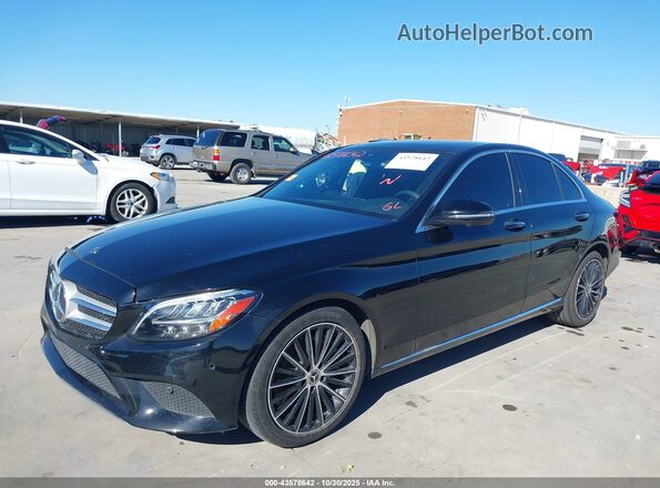 55SWF8DB8LU323381 2020 MERCEDES-BENZ C-CLASS Черный Передняя левая четверть
