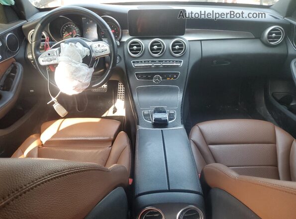 55SWF8EB2LU331569 2020 MERCEDES-BENZ C Black წინა პანელის ხედი