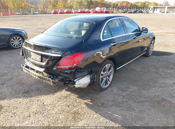55SWF8EBXKU303436 2019 MERCEDES-BENZ C-CLASS Черный Задняя правая четверть